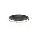 Kuzco Lighting - FM52719-BK - LED Flush Mount - Anello Minor - Black