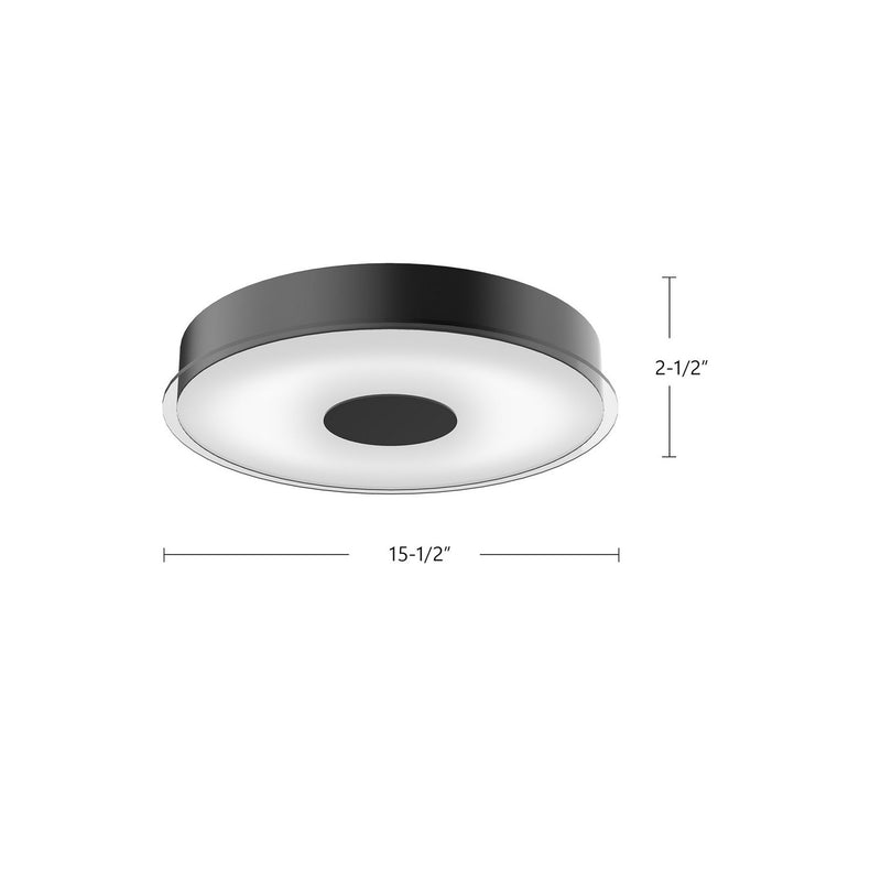 Kuzco Lighting - FM7616-BK - LED Flush Mount - Parker - Black