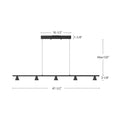 LED Island Pendant<br /><span style="color:#4AB0CE;">Entrega: 4-10 dias en USA</span><br /><span style="color:#4AB0CE;font-size:60%;">PREGUNTE POR ENTREGA EN PANAMA</span><br />Collection: Dune<br />Finish: Black