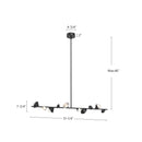 Kuzco Lighting - LP50851-BK - LED Island Pendant - Geode - Black