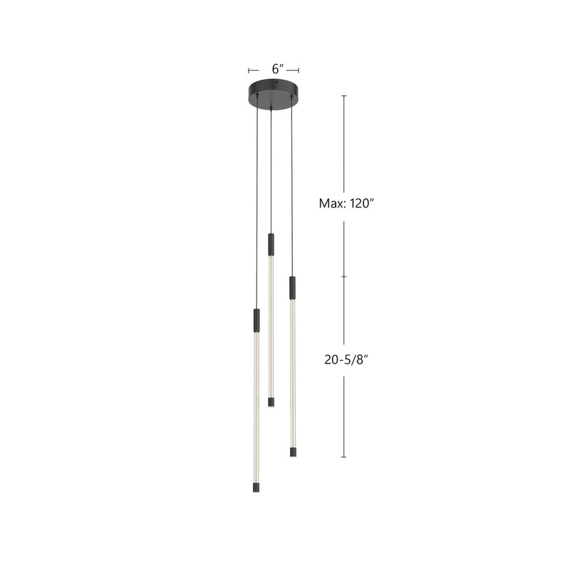 Kuzco Lighting - MP75221-BK - LED Pendant - Motif - Black