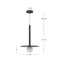 Kuzco Lighting - PD15519-BK - LED Pendant - Elixir - Black