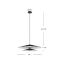 Kuzco Lighting - PD22907-BK/WH - LED Pendant - Cruz - Metal - Black/White