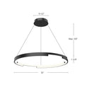 Kuzco Lighting - PD52732-BK - LED Pendant - Anello Minor - Black