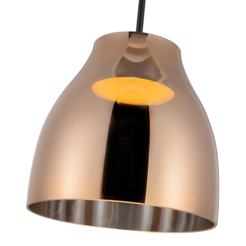Kuzco Lighting - PD62012-BK/CP - LED Pendant - Trinity - Black/Copper