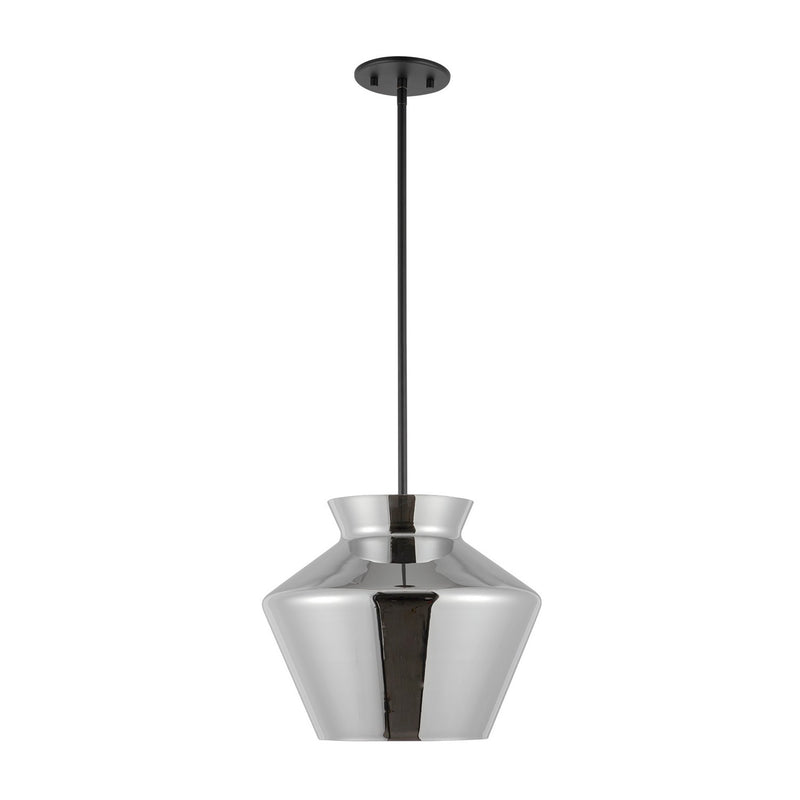 LED Pendant<br /><span style="color:#4AB0CE;">Entrega: 4-10 dias en USA</span><br /><span style="color:#4AB0CE;font-size:60%;">PREGUNTE POR ENTREGA EN PANAMA</span><br />Collection: Trinity<br />Finish: Black/Chrome