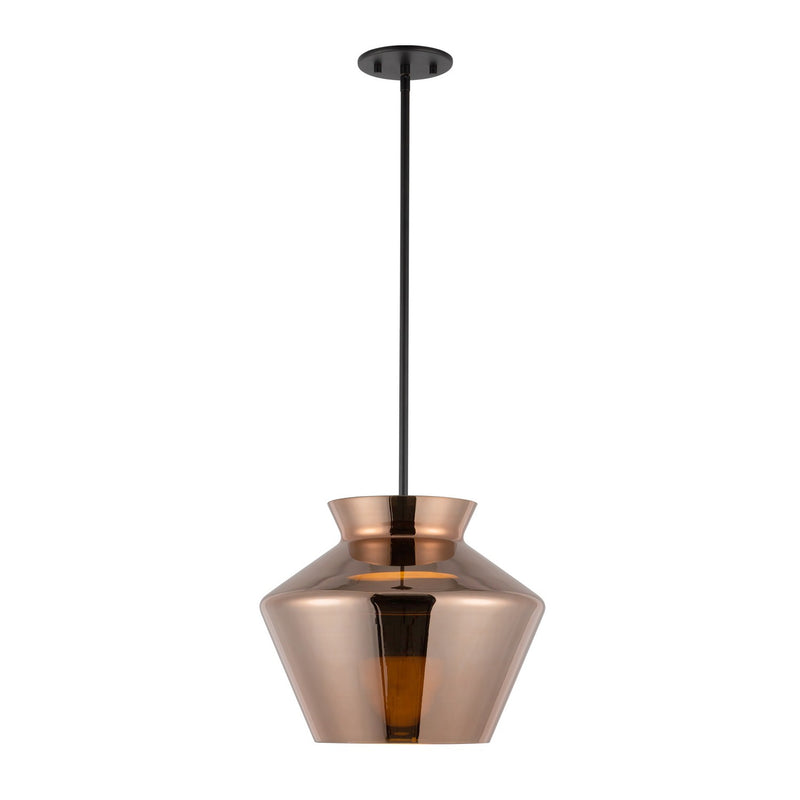 LED Pendant<br /><span style="color:#4AB0CE;">Entrega: 4-10 dias en USA</span><br /><span style="color:#4AB0CE;font-size:60%;">PREGUNTE POR ENTREGA EN PANAMA</span><br />Collection: Trinity<br />Finish: Black/Copper