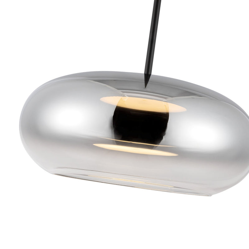 Kuzco Lighting - PD62014-BK/CH - LED Pendant - Trinity - Black/Chrome