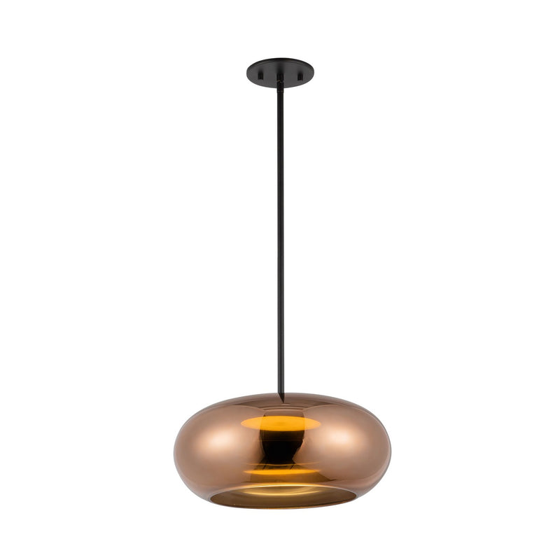 LED Pendant<br /><span style="color:#4AB0CE;">Entrega: 4-10 dias en USA</span><br /><span style="color:#4AB0CE;font-size:60%;">PREGUNTE POR ENTREGA EN PANAMA</span><br />Collection: Trinity<br />Finish: Black/Copper