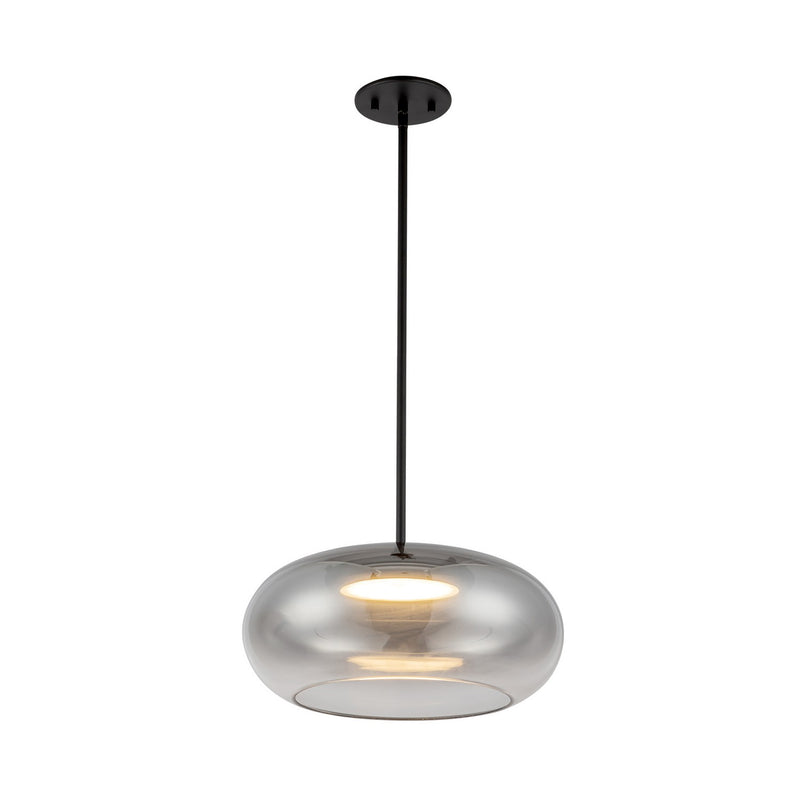 LED Pendant<br /><span style="color:#4AB0CE;">Entrega: 4-10 dias en USA</span><br /><span style="color:#4AB0CE;font-size:60%;">PREGUNTE POR ENTREGA EN PANAMA</span><br />Collection: Trinity<br />Finish: Black/Smoked