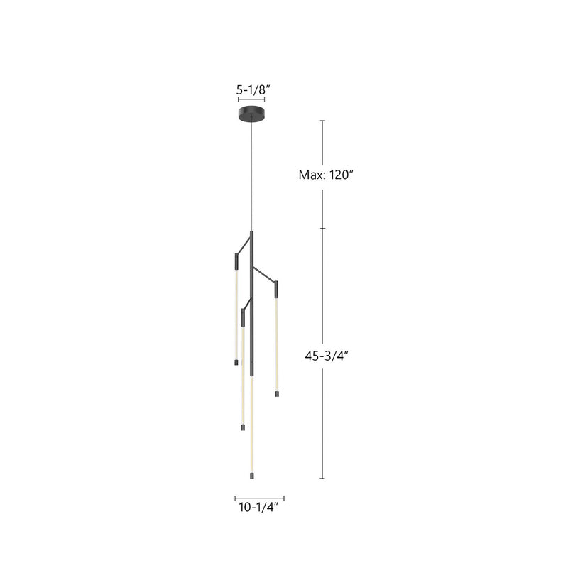 Kuzco Lighting - PD74746-BK - LED Pendant - Motif - Black