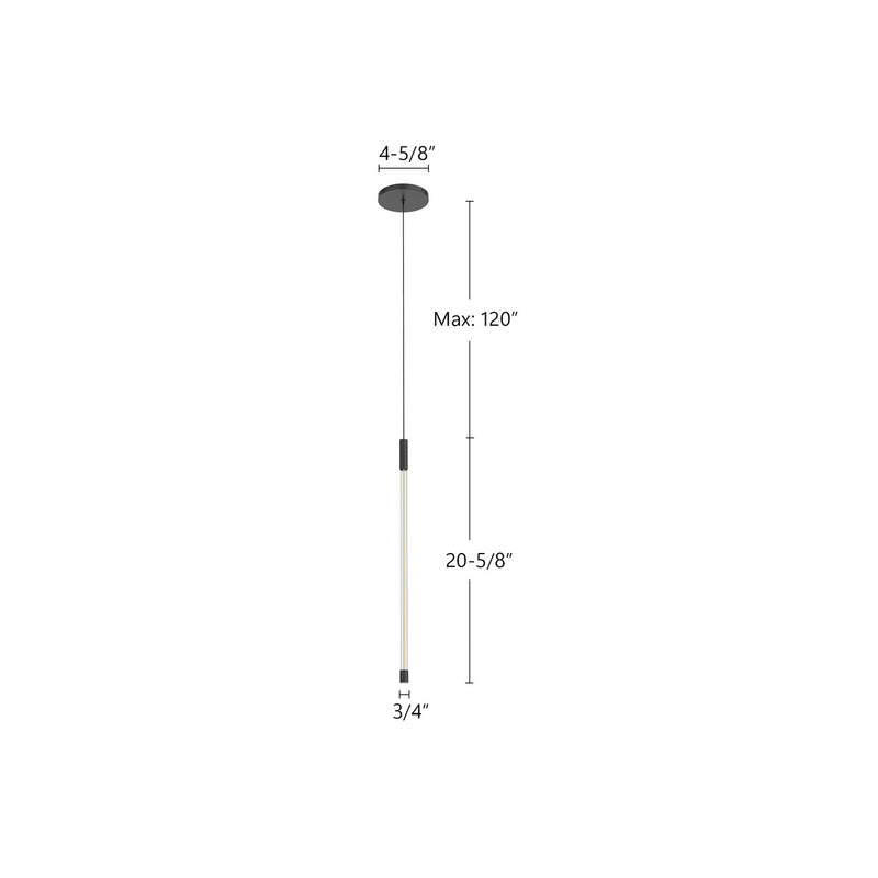 Kuzco Lighting - PD75021-BK - LED Pendant - Motif - Black