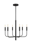 Visual Comfort Studio - EC1006AI - Six Light Chandelier - Brianna - Aged Iron