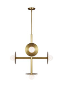 Visual Comfort Studio - KC1035BBS - Five Light Chandelier - Nodes - Burnished Brass