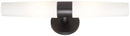 George Kovacs - P5042-66A - Two Light Wall Sconce - Saber - Coal Black