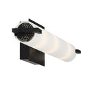George Kovacs - P5044-66A - Three Light Wall Sconce - Tube - Coal Black