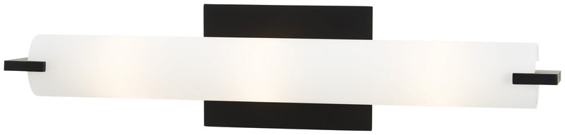 George Kovacs - P5044-66A - Three Light Wall Sconce - Tube - Coal Black