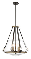 Five Light Pendant/Semi Flush Mount<br /><span style="color:#4AB0CE;">Entrega: 4-10 dias en USA</span><br /><span style="color:#4AB0CE;font-size:60%;">PREGUNTE POR ENTREGA EN PANAMA</span><br />Collection: Eden Valley<br />Finish: Smoked Iron w/Aged Gold