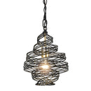 One Light Mini Pendant<br /><span style="color:#4AB0CE;">Entrega: 4-10 dias en USA</span><br /><span style="color:#4AB0CE;font-size:60%;">PREGUNTE POR ENTREGA EN PANAMA</span><br />Collection: Flow<br />Finish: Matte Black/French Gold