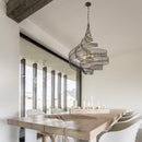 Varaluz - 240P06MBFG - Six Light Pendant - Flow - Matte Black/French Gold