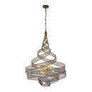 Six Light Pendant<br /><span style="color:#4AB0CE;">Entrega: 4-10 dias en USA</span><br /><span style="color:#4AB0CE;font-size:60%;">PREGUNTE POR ENTREGA EN PANAMA</span><br />Collection: Flow<br />Finish: Matte Black/French Gold