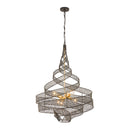 Six Light Pendant<br /><span style="color:#4AB0CE;">Entrega: 4-10 dias en USA</span><br /><span style="color:#4AB0CE;font-size:60%;">PREGUNTE POR ENTREGA EN PANAMA</span><br />Collection: Flow<br />Finish: Matte Black/French Gold