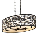 Six Light Pendant<br /><span style="color:#4AB0CE;">Entrega: 4-10 dias en USA</span><br /><span style="color:#4AB0CE;font-size:60%;">PREGUNTE POR ENTREGA EN PANAMA</span><br />Collection: Kato<br />Finish: Carbon Black