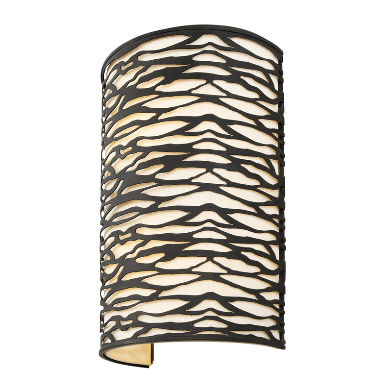 Two Light Wall Sconce<br /><span style="color:#4AB0CE;">Entrega: 3-4 semanas en USA</span><br /><span style="color:#4AB0CE;font-size:60%;">PREGUNTE POR ENTREGA EN PANAMA</span><br />Collection: Kato<br />Finish: Carbon Black