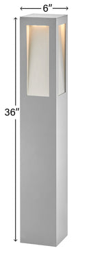 LED Bollard<br /><span style="color:#4AB0CE;">Entrega: 4-10 dias en USA</span><br /><span style="color:#4AB0CE;font-size:60%;">PREGUNTE POR ENTREGA EN PANAMA</span><br />Collection: Taper<br />Finish: Titanium
