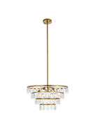 Elegant Lighting - 1101D20BR - Six Light Pendant - Ella - Brass