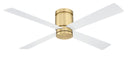 52"Ceiling Fan<br /><span style="color:#4AB0CE;">Entrega: 4-10 dias en USA</span><br /><span style="color:#4AB0CE;font-size:60%;">PREGUNTE POR ENTREGA EN PANAMA</span><br />Collection: Kwartet<br />Finish: Brushed Satin Brass