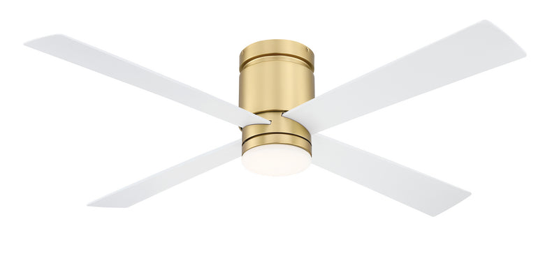 52"Ceiling Fan<br /><span style="color:#4AB0CE;">Entrega: 4-10 dias en USA</span><br /><span style="color:#4AB0CE;font-size:60%;">PREGUNTE POR ENTREGA EN PANAMA</span><br />Collection: Kwartet<br />Finish: Brushed Satin Brass