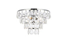 Elegant Lighting - 1101F14C - Three Light Flush Mount - Ella - Chrome