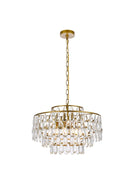 Elegant Lighting - 1102D20BR - Five Light Pendant - Mila - Brass
