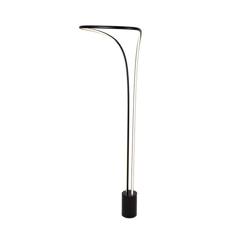 LED Floor Lamp<br /><span style="color:#4AB0CE;">Entrega: 4-10 dias en USA</span><br /><span style="color:#4AB0CE;font-size:60%;">PREGUNTE POR ENTREGA EN PANAMA</span><br />Collection: Cortina<br />Finish: Matte Black