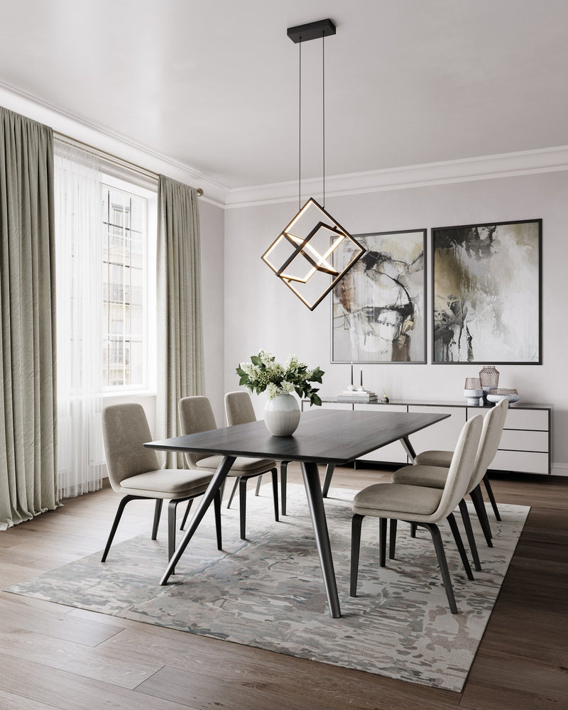 LED Pendant<br /><span style="color:#4AB0CE;">Entrega: 4-10 dias en USA</span><br /><span style="color:#4AB0CE;font-size:60%;">PREGUNTE POR ENTREGA EN PANAMA</span><br />Collection: Graymar<br />Finish: Black
