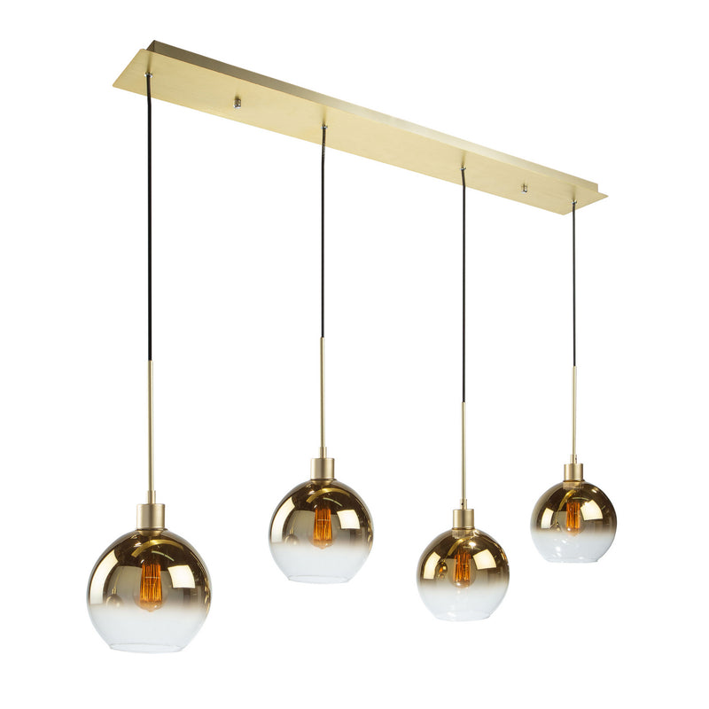 Four Light Island Pendant<br /><span style="color:#4AB0CE;">Entrega: 4-10 dias en USA</span><br /><span style="color:#4AB0CE;font-size:60%;">PREGUNTE POR ENTREGA EN PANAMA</span><br />Collection: Morning Mist<br />Finish: Gold