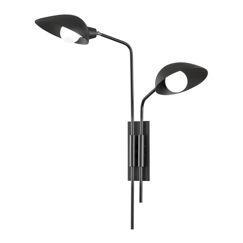 Troy Lighting - B7812-SBK - Two Light Wall Sconce - Leo - Soft Black