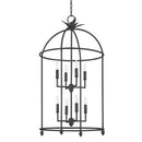 Troy Lighting - F5724-BI - Eight Light Pendant - Brooks - Black Iron