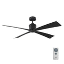 Visual Comfort Fan - 4LNCR56MBK - 56" Ceiling Fan - Launceton - Midnight Black