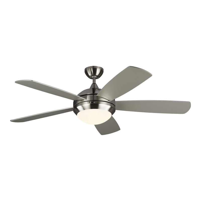 52" Ceiling Fan<br /><span style="color:#4AB0CE;">Entrega: 4-10 dias en USA</span><br /><span style="color:#4AB0CE;font-size:60%;">PREGUNTE POR ENTREGA EN PANAMA</span><br />Collection: Discus<br />Finish: Brushed Steel