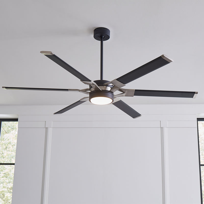 62" Ceiling Fan<br /><span style="color:#4AB0CE;">Entrega: 4-10 dias en USA</span><br /><span style="color:#4AB0CE;font-size:60%;">PREGUNTE POR ENTREGA EN PANAMA</span><br />Collection: Loft<br />Finish: Midnight Black