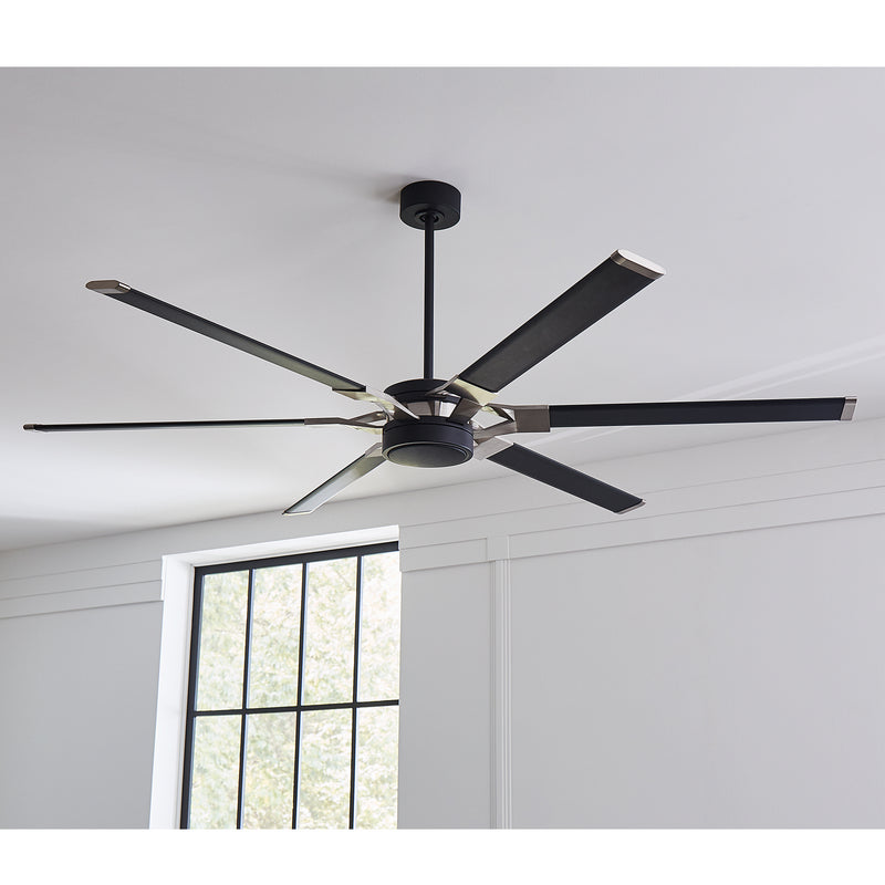 Visual Comfort Fan - 6LFR72MBKD - 72"Ceiling Fan - Loft - Midnight Black