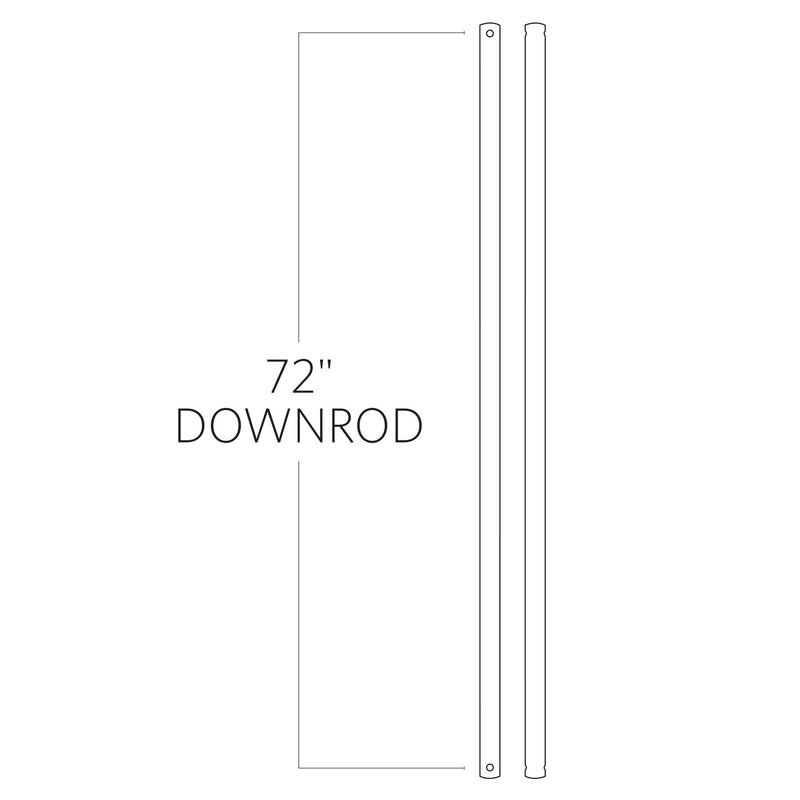 Visual Comfort Fan - DR72KOA - Downrod - Universal Downrod - Koa