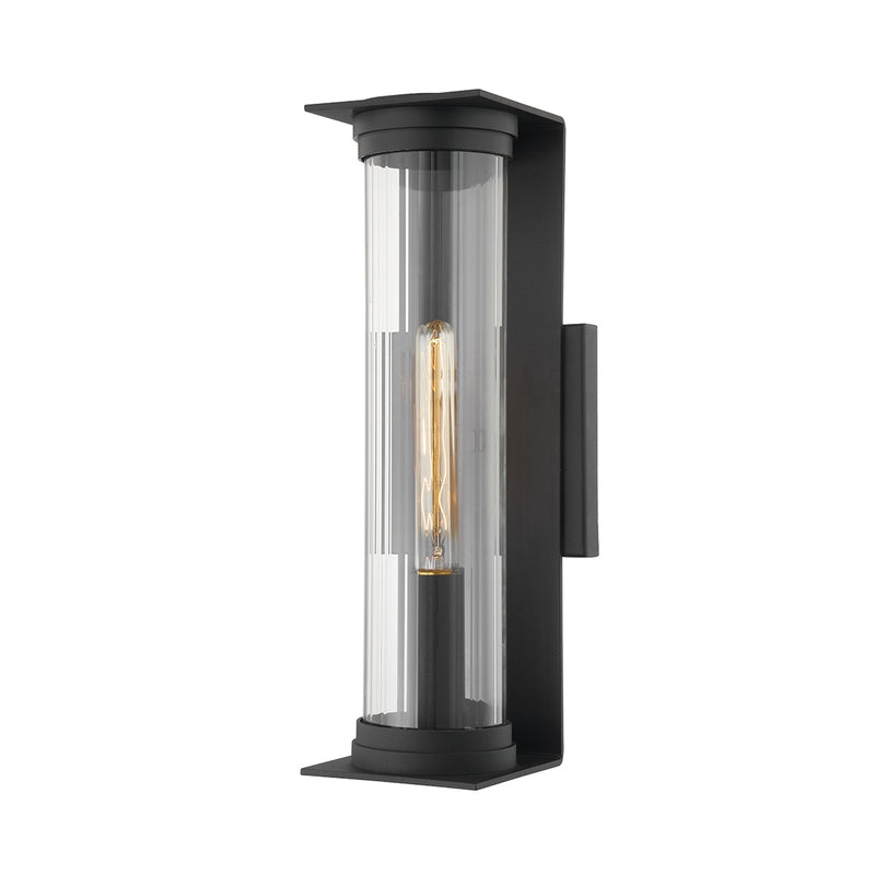 One Light Wall Sconce<br /><span style="color:#4AB0CE;">Entrega: 4-10 dias en USA</span><br /><span style="color:#4AB0CE;font-size:60%;">PREGUNTE POR ENTREGA EN PANAMA</span><br />Collection: Presley<br />Finish: Textured Black