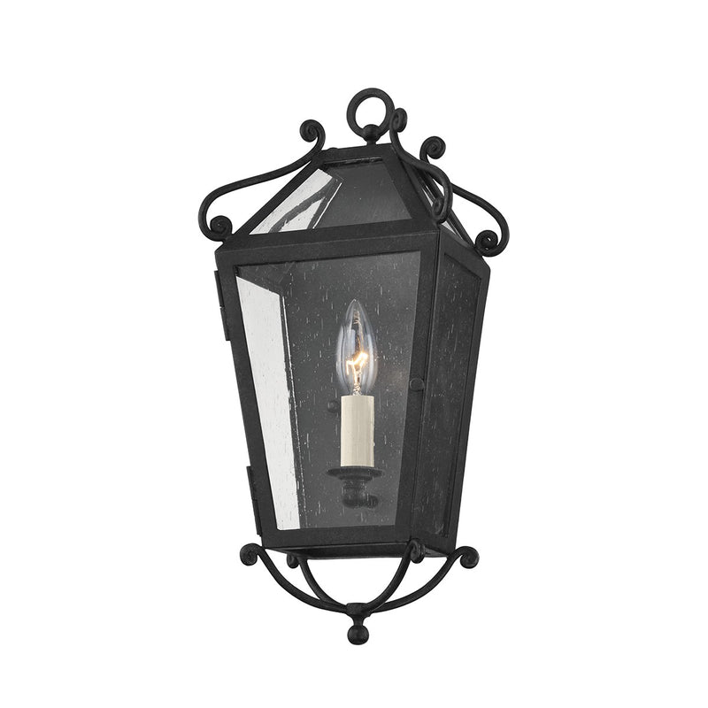 One Light Wall Sconce<br /><span style="color:#4AB0CE;">Entrega: 10-11 semanas en USA</span><br /><span style="color:#4AB0CE;font-size:60%;">PREGUNTE POR ENTREGA EN PANAMA</span><br />Collection: Santa Barbara County<br />Finish: French Iron