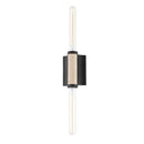 Two Light Wall Sconce<br /><span style="color:#4AB0CE;">Entrega: 8-9 semanas en USA</span><br /><span style="color:#4AB0CE;font-size:60%;">PREGUNTE POR ENTREGA EN PANAMA</span><br />Collection: Cruiz<br />Finish: Soft Black