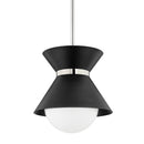 One Light Pendant<br /><span style="color:#4AB0CE;">Entrega: 4-10 dias en USA</span><br /><span style="color:#4AB0CE;font-size:60%;">PREGUNTE POR ENTREGA EN PANAMA</span><br />Collection: Scout<br />Finish: Soft Black/Polished Nickel