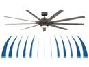 Fanimation - FPD8159GRW - 84"Ceiling Fan - Odyn 84 - Matte Greige