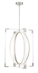 George Kovacs - P2266-084-L - LED Pendant - Double Take - Brushed Nickel
